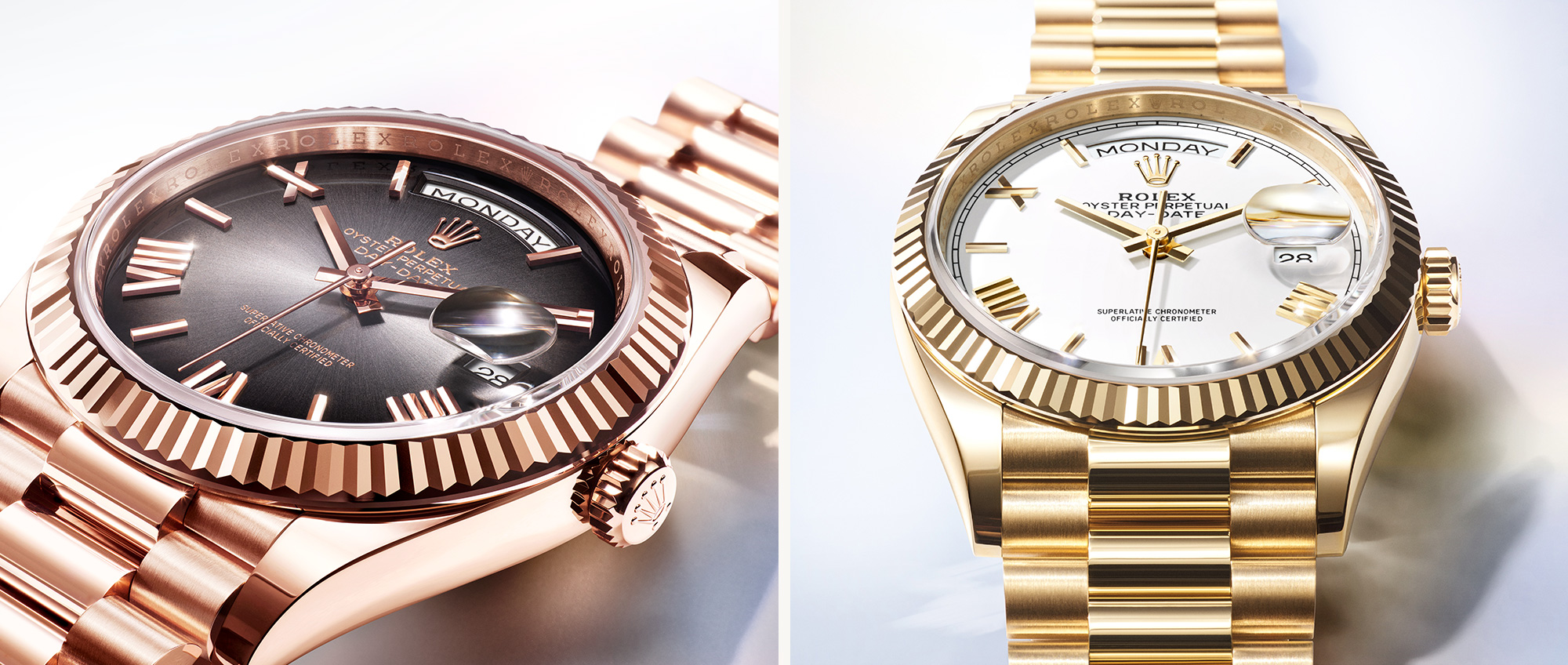 Rolex New Watches 2024 Day Date Oyster Case Symbol Of Waterproofness Rolex Watches in Grand Rapids MI | Paul Medawar Fine Jewelry Rolex New Watches 2024 Day Date Oyster Case Symbol Of Waterproofness
