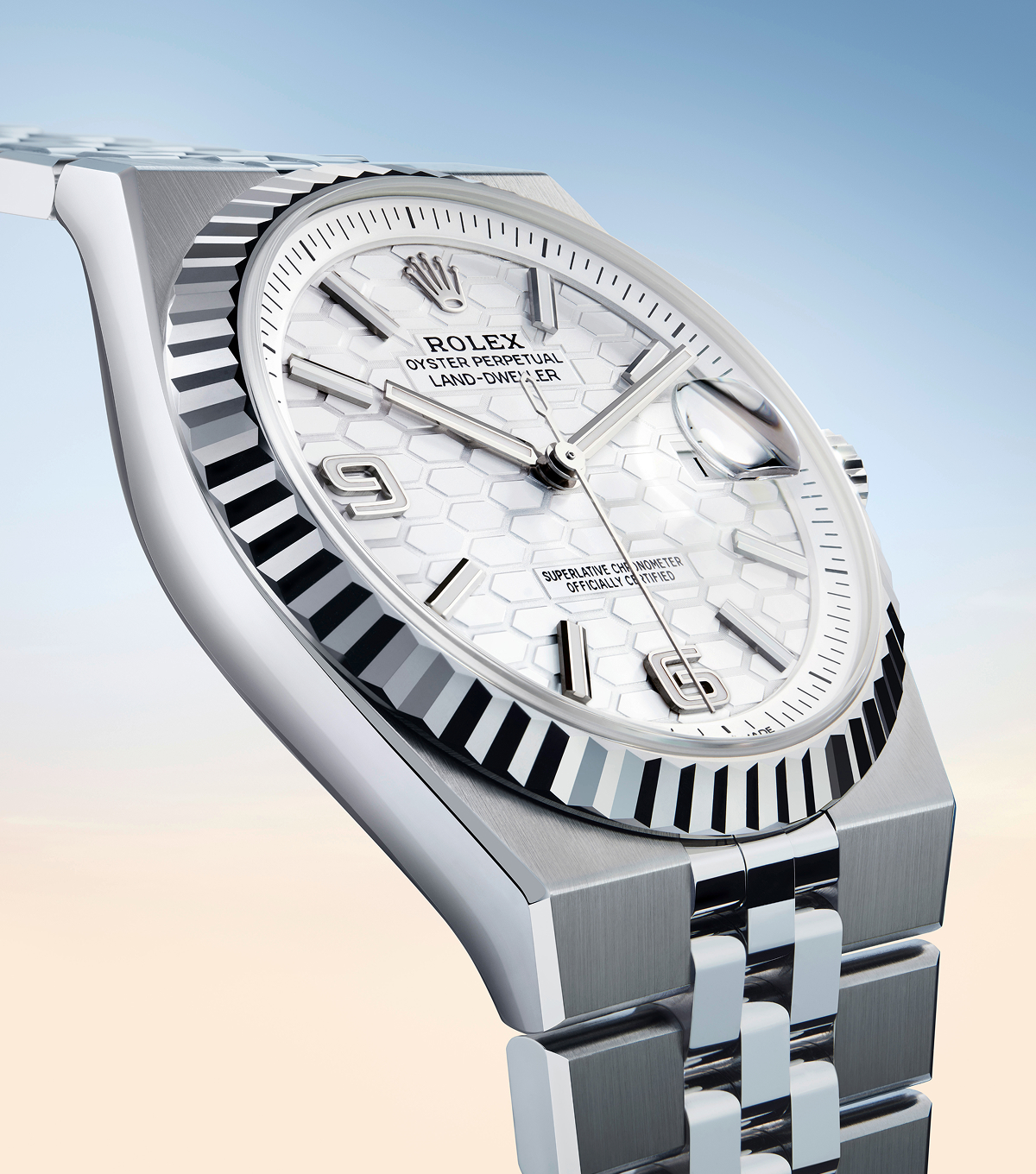 Rolex The Land Dweller Dial With Honeycomb Motif M127334 0001 2501fj 003 Landscape Rolex The Land Dweller Dial With Honeycomb Motif M127334 0001 2501fj 003 Landscape