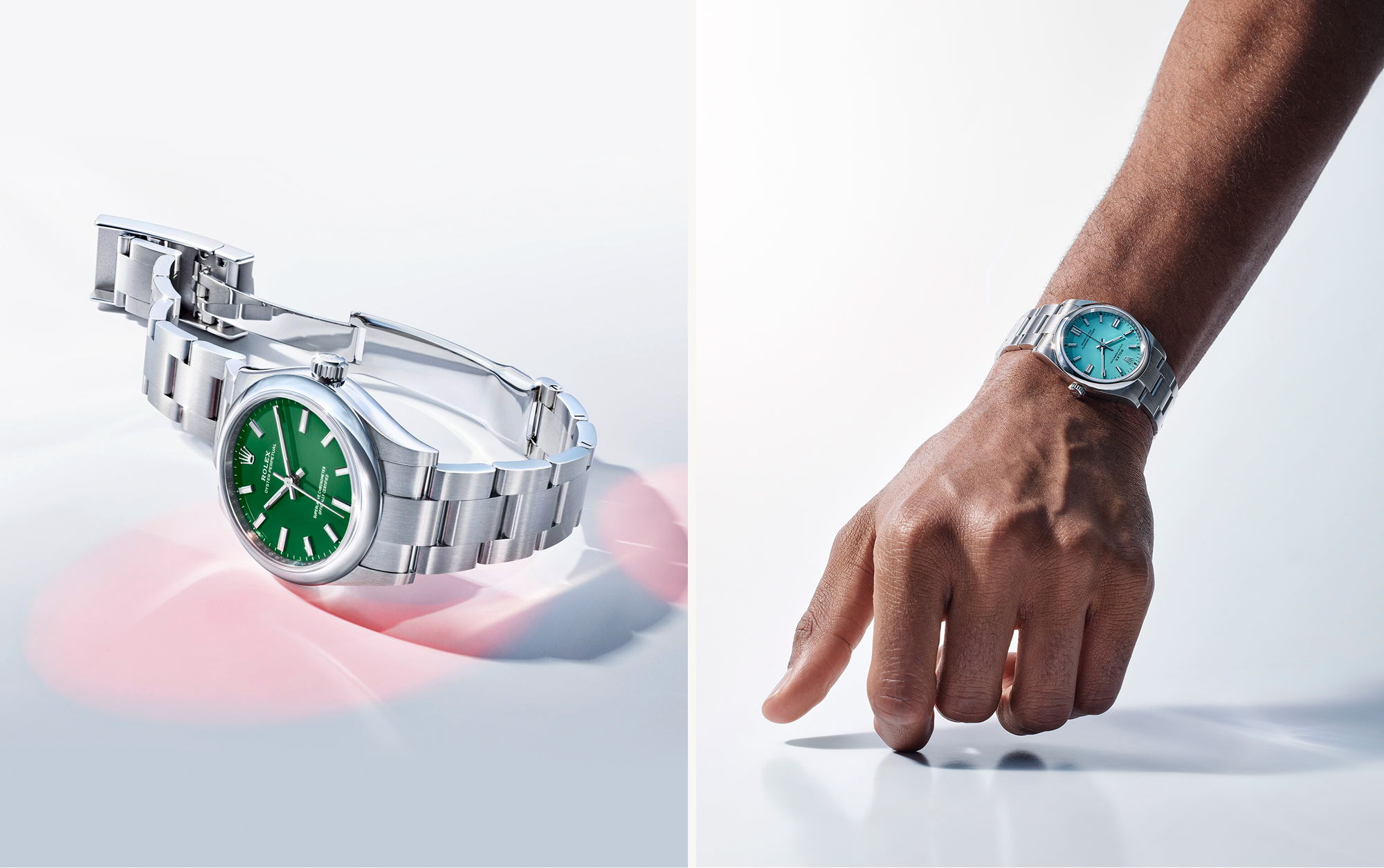 Rolex Oyster Perpetual Reliability And Precision M277200 0006 And M126000 0006 Landscape Rolex Oyster Perpetual Reliability And Precision M277200 0006 And M126000 0006 Landscape
