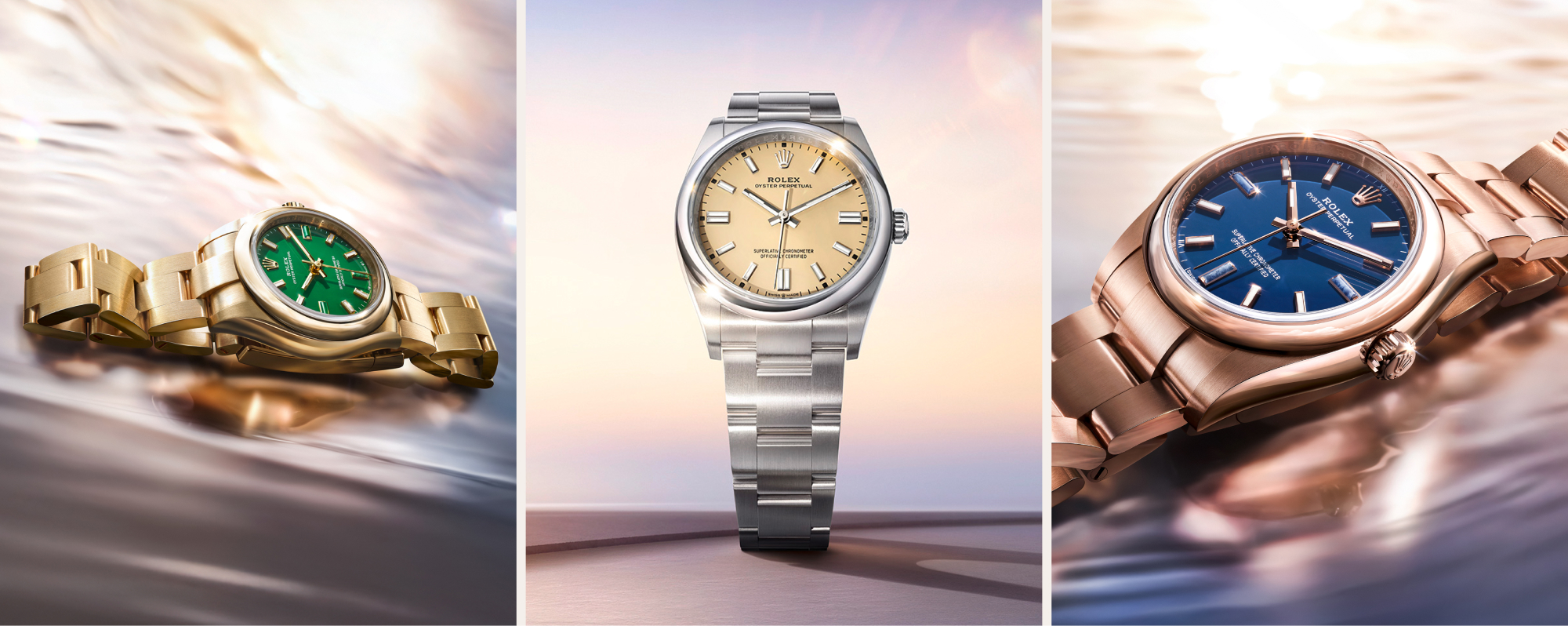 Rolex Oyster Perpetual Timeless M276208 0002 And M126000 0012 And M124205 0002 Landscape Rolex Oyster Perpetual Timeless M276208 0002 And M126000 0012 And M124205 0002 Landscape