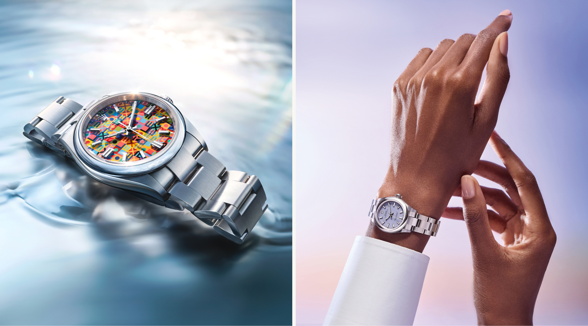 Rolex Oyster Perpetual Universal Classic Style M126000 0016 And M276200 0008 Landscape Rolex Oyster Perpetual Universal Classic Style M126000 0016 And M276200 0008 Landscape