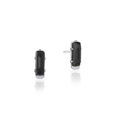 Earrings Tacori Fashion Silver 18k Gold Emerald Shaped Gem Black Onyx Se24919 10 Grand Rapids Jewelry Store - Earrings Tacori Fashion Silver 18k Gold Emerald Shaped Gem Black Onyx Se24919 10