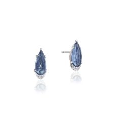 Grand Rapids Jewelry Store - Earrings Tacori Fashion Silver 18k Gold Pear Shaped Gem London Blue Topaz Se25033 10