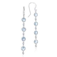 Grand Rapids Jewelry Store - Earrings Tacori Fashion Silver 18k Gold Rain Drop Sky Blue Topaz Se21402 10