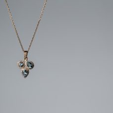 Neck Pendant Medawar Rose Gold Aquamarine Diamond Grand Rapids Jewelry Store - Neck Pendant Medawar Rose Gold Aquamarine Diamond
