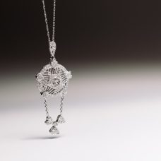 Neck Pendant Medawar White Gold Dangle Diamond Grand Rapids Jewelry Store - Neck Pendant Medawar White Gold Dangle Diamond