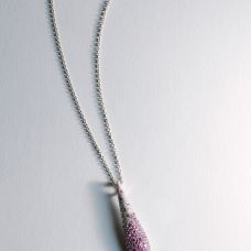 Grand Rapids Jewelry Store - Neck Pendant Medawar White Gold Diamond Pink Sapphire