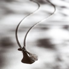 Neck Pendant Medawar White Gold Teardrop Diamond Grand Rapids Jewelry Store - Neck Pendant Medawar White Gold Teardrop Diamond