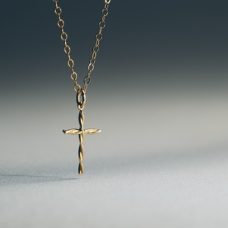 Neck Pendant Medawar Yellow Gold Twisted Cross Grand Rapids Jewelry Store - Neck Pendant Medawar Yellow Gold Twisted Cross