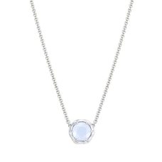Grand Rapids Jewelry Store - Necklace Tacori Fashion Silver 18k Gold Crescent Station Chalcedony Sn20403 10