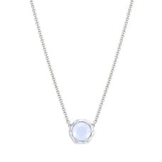 Grand Rapids Jewelry Store - Necklace Tacori Fashion Silver 18k Gold Crescent Station Chalcedony Sn20403 10