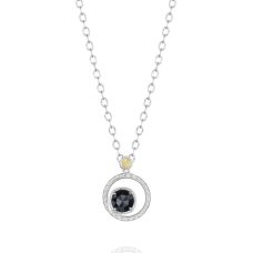 Necklace Tacori Fashion Silver 18k Gold Silver Bloom Black Onyx Sn14019 10 Grand Rapids Jewelry Store - Necklace Tacori Fashion Silver 18k Gold Silver Bloom Black Onyx Sn14019 10