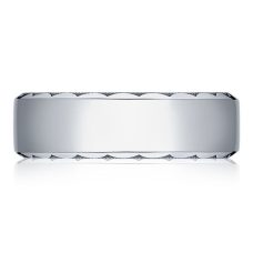 Grand Rapids Jewelry Store - Ring Mens Wedding Band Tacori White Gold Platinum Classic Design 64 7 10