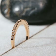Grand Rapids Jewelry Store - Rings Anniversary Medawar Rose Gold Diamond