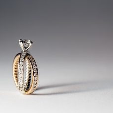 Rings Engagement Medawar Rose White Gold Crisscross Diamonds Grand Rapids Jewelry Store - Rings Engagement Medawar Rose White Gold Crisscross Diamonds