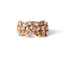 Grand Rapids Jewelry Store - Rings Fashion Medawar Rose Yellow Gold Assorted Diamond Size