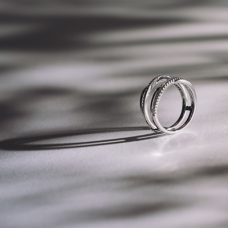 Rings Fashion Medawar White Gold Platinum Double Diamond Grand Rapids Jewelry Store - Rings Fashion Medawar White Gold Platinum Double Diamond