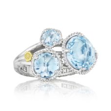 Grand Rapids Jewelry Store - Rings Fashion Tacori Fashion Silver 3stone Sky Blue Topaz Budding Brilliance Sr13702 10