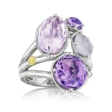 Grand Rapids Jewelry Store - Rings Fashion Tacori Fashion Silver Amethyst Rose Amethyst Chalcedony Precious Cluster Sr143130126 10