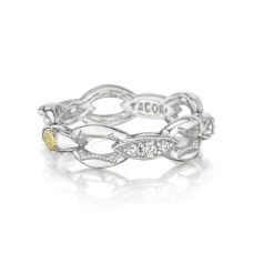 Rings Fashion Tacori Fashion Silver Pave Crescent Links Diamonds Sr184 10 Grand Rapids Jewelry Store - Rings Fashion Tacori Fashion Silver Pave Crescent Links Diamonds Sr184 10