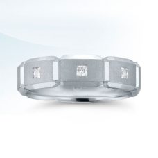 Rings Mens Wedding Band Medawar White Gold Platinum Diamonds Grand Rapids Jewelry Store - Rings Mens Wedding Band Medawar White Gold Platinum Diamonds