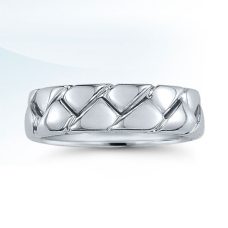 Rings Mens Wedding Band Medawar White Gold Platinum Scuplted Braid Grand Rapids Jewelry Store - Rings Mens Wedding Band Medawar White Gold Platinum Scuplted Braid