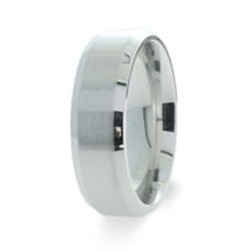 Grand Rapids Jewelry Store - Rings Mens Wedding Band Medawar White Gold Platinum Simple