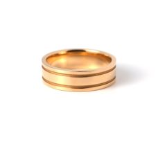 Grand Rapids Jewelry Store - Rings Mens Wedding Band Medawar Yellow Gold Grooves