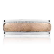 Rings Mens Wedding Band Tacori White Gold Platinum Rose Gold Hammered Finish 130 7wrb 10 Grand Rapids Jewelry Store - Rings Mens Wedding Band Tacori White Gold Platinum Rose Gold Hammered Finish 130 7wrb 10