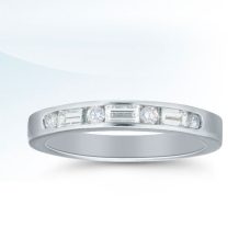 Rings Womens Wedding Band Medawar White Gold Platinum Baggette Round Channel Set Grand Rapids Jewelry Store - Rings Womens Wedding Band Medawar White Gold Platinum Baggette Round Channel Set