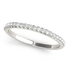 Rings Womens Wedding Band Medawar White Gold Platinum Prong Set Diamonds Engravable Grand Rapids Jewelry Store - Rings Womens Wedding Band Medawar White Gold Platinum Prong Set Diamonds Engravable