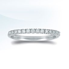 Grand Rapids Jewelry Store - Rings Womens Wedding Band Medawar White Gold Platinum Round Diamonds