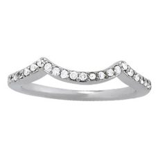 Rings Womens Wedding Band Medawar White Gold Platinum Round Diamonds Curved Shape Grand Rapids Jewelry Store - Rings Womens Wedding Band Medawar White Gold Platinum Round Diamonds Curved Shape