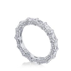 Rings Womens Wedding Band Tacori White Gold Platinum Royalt Bagette Eternity Ht265865 50 Grand Rapids Jewelry Store - Rings Womens Wedding Band Tacori White Gold Platinum Royalt Bagette Eternity Ht265865 50