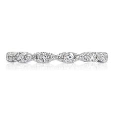 Grand Rapids Jewelry Store - Rings Womens Wedding Band Tacori White Gold Platinum Petite Crescent Ht2558b 10