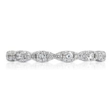 Rings Womens Wedding Band Tacori White Gold Platinum Petite Crescent Ht2558b 10 Grand Rapids Jewelry Store - Rings Womens Wedding Band Tacori White Gold Platinum Petite Crescent Ht2558b 10