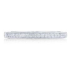 Grand Rapids Jewelry Store - Rings Womens Wedding Band Tacoris White Gold Platinum Coastal Crescent P1032bfw 10