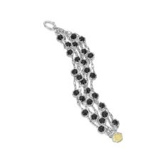 Grand Rapids Jewelry Store - Wrist Bracelet Tacori Fashion Silver 18k Gold Cascading Gem Black Onyx Sb100y19 10