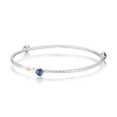 Wrist Bracelet Tacori Fashion Silver 18k Gold Color Pop Trio Bangle London Blue Topaz Sb12133 10 Grand Rapids Jewelry Store - Wrist Bracelet Tacori Fashion Silver 18k Gold Color Pop Trio Bangle London Blue Topaz Sb12133 10