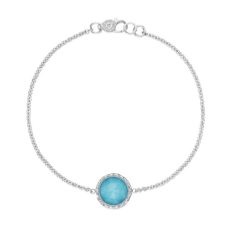 Grand Rapids Jewelry Store - Wrist Bracelet Tacori Fashion Silver 18k Gold Floating Bezel Neo Turquoise Sb16605 10