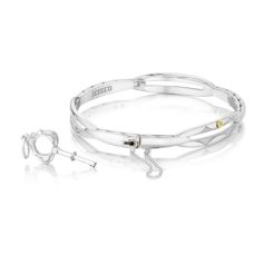 Wrist Bracelet Tacori Fashion Silver 18k Gold Promise Round Sb177m 10 Grand Rapids Jewelry Store - Wrist Bracelet Tacori Fashion Silver 18k Gold Promise Round Sb177m 10