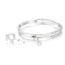 Grand Rapids Jewelry Store - Wrist Bracelet Tacori Fashion Silver 18k Gold Promise Round Sb177m 10