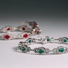 Wrist Fashion Bracelet Medawar White Gold Diamond Emerald Grand Rapids Jewelry Store - Wrist Fashion Bracelet Medawar White Gold Diamond Emerald