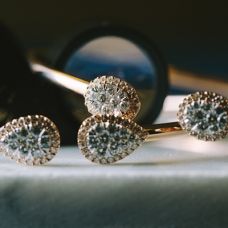 Grand Rapids Jewelry Store - Wrist Fashion Cuff Bangle Medawar Rose Gold Diamond